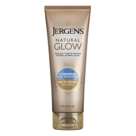 Jergens Natural Glow Firming Lotion 7.5 Fl Oz Gradual Self Tanner for Fair Skin
