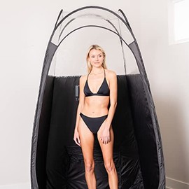 Tan.Easy Tent, Black & 1/3 Clear