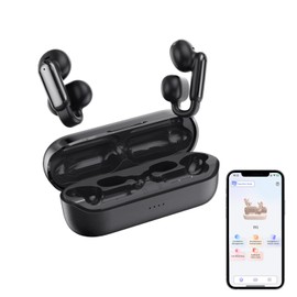 AI Translation Earbuds Real Time 3-in-1 Free-Clip Ai Translator Earbuds, 110+ Languages Translation AI Language Translator Earphones, Clear Sound, No APP Subscription for iOS and Android (Black)