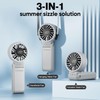 Portable Handheld Fan , 4000mAh Rechargeable Personal mini Fan, 3