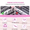 False Eyelashes (9-15 mm, 280 Clusters Eyelash Kit)