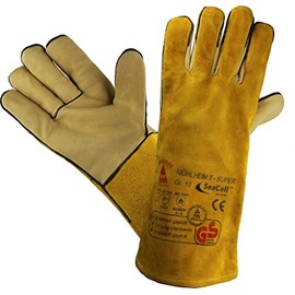 Mühlheim-II-Super Professional Safety Work Gloves for Welders Yellow Size 10