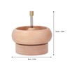Bead Spinner DIY Beading Turning Bowl 10cm Wooden Manual Beading