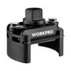 WORKPRO Universal Oil Filter Wrench Adjustable with Auto-Clamp Spring, Oil