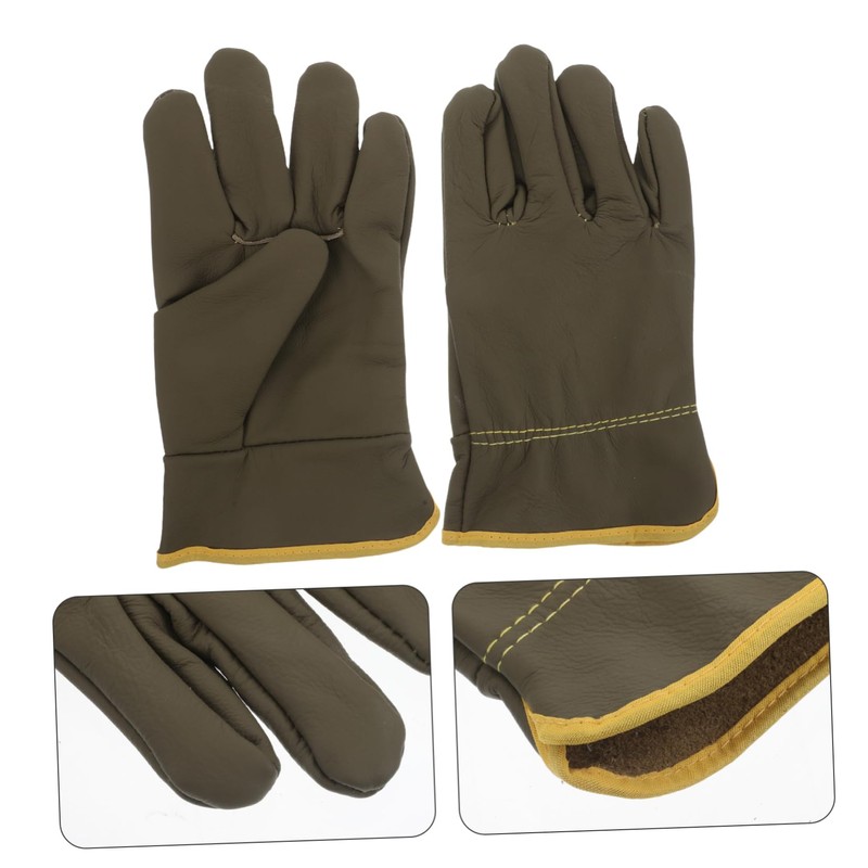 NOLITOY 1 Pair Welding Gloves Heat Resistant Protective Gear for