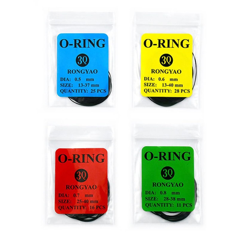 Alnicov 4 Pack Watch Back Cover Sealing Ring Waterproof Ring