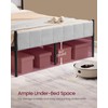 VASAGLE Full Bed Frame with Upholstered Headboard, Metal Bed Frame