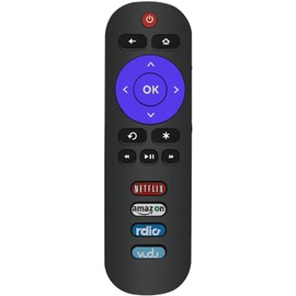 Universal Remote Control Replacement for Hisense Roku TV and Sharp Roku TV (All Models) - No Setup Required