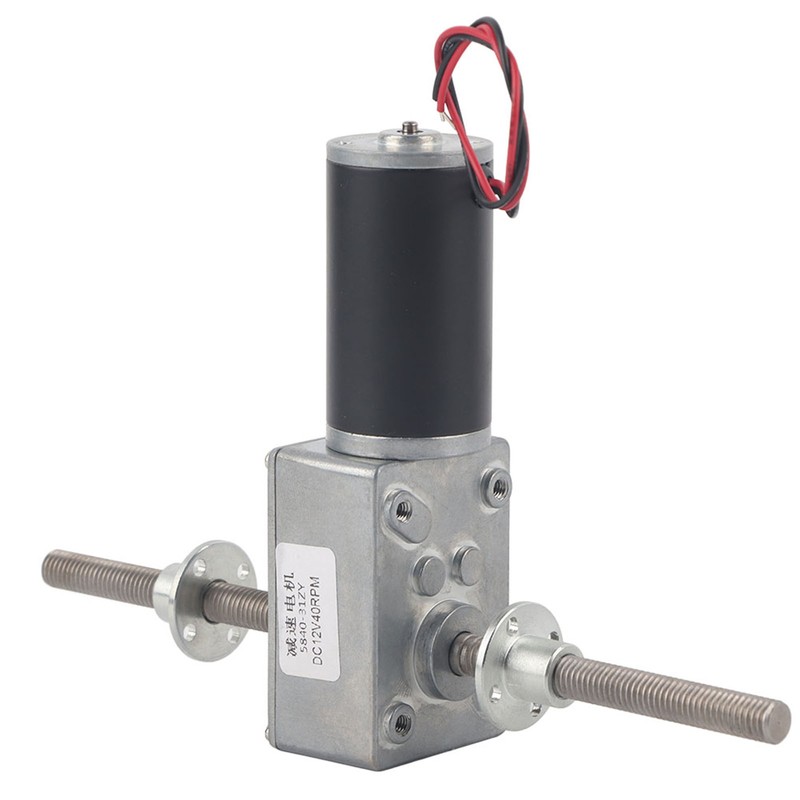 Worm Gear Motor Right and Left Hand Shaft Coaxial M8