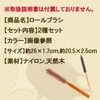 nijimomo Roll Brush, Set of 2, Thin, Short Hair, Bangs,