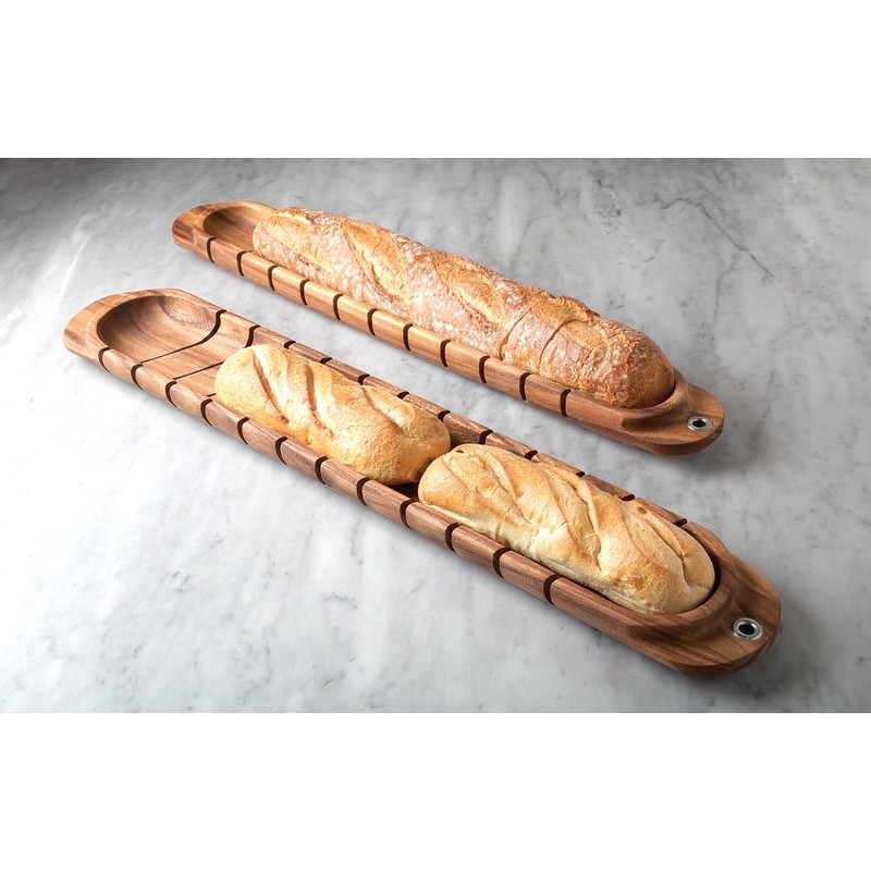 Ironwood Gourmet Avignon Baguette Miter, Acacia Wood 1.75 x 3.5