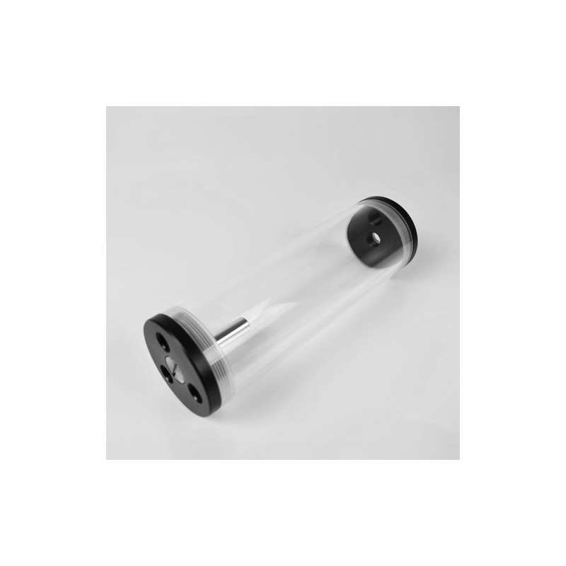 Barrow 220mm Transparent Mutliport Reservoir - Acrylic/Acetal - Black (YPH65-220-V2)