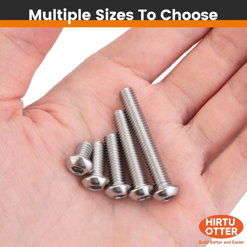 5/16"-18 x 3/8" (20 PCS) Button Head Socket Cap Screws,