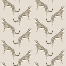 Nicole Miller New York Guepardo Twine Peel & Stick Wallpaper