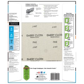 Gator 9" x 11" Emery Cloth Sanding Sheets, 150 Grit, 25 Pack
