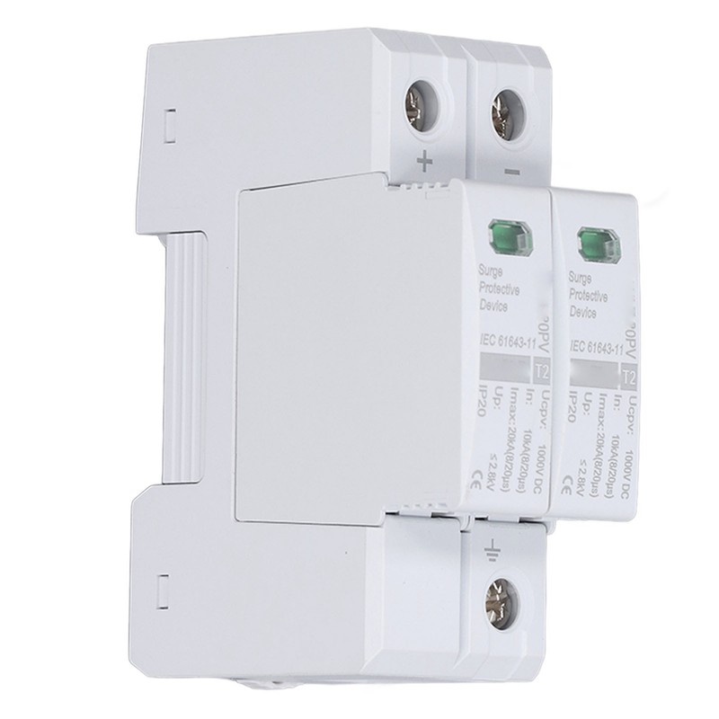 DC Solar PV Surge Protector 2P 10 To 20KA 35mm