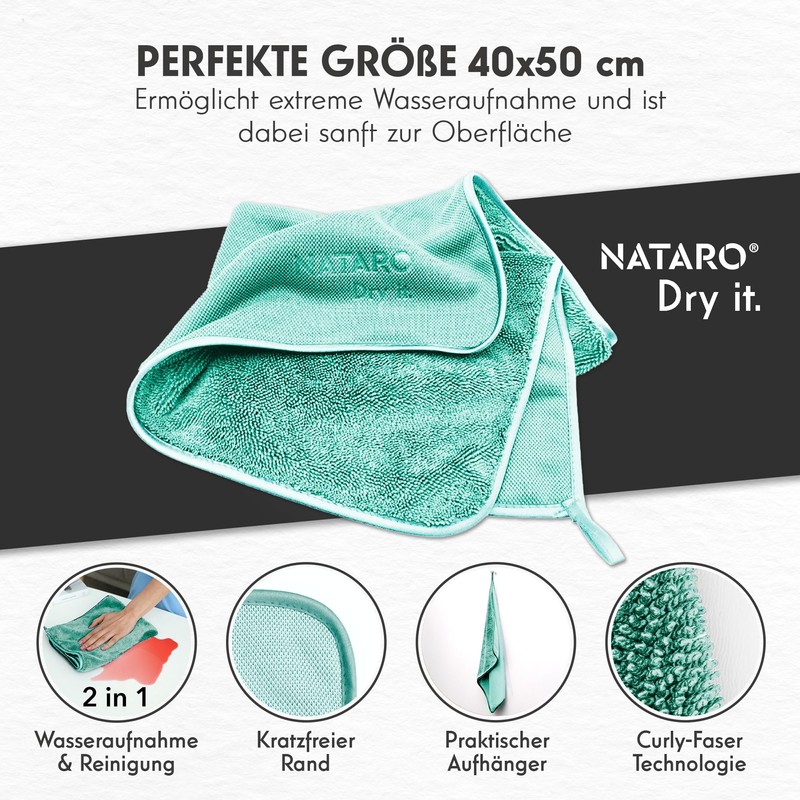 NATARO® Dry It Premium Drying Towel for Shower Cubicle, Car,