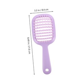 Beavorty Portable Anti-static Wide Tooth Comb and Scalp Massager for Women Vented Hair Brush for Travel Detangling and Purple