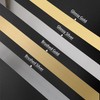 Lunghaa Peel and Stick Metal Finish Molding Trim, Stainless Steel