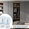 8pcs Sliding Closet Door Roller Hardware Kit, Top Hung Bypass