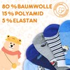 POPYS® 12 pairs of trainer socks for boys, trainer socks,