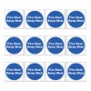 Stcky Fire Door Safety Vinyl Signs [Pack of 12] -