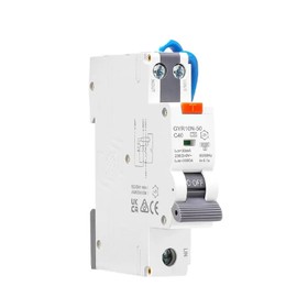 JVOZBZMWZ GYR10N 1P+N Electronic AC Type 6KA Residual Current Circuit Breaker with overcurrent Protection 30mA(50A 30mA,GYR10N-50 Type A)