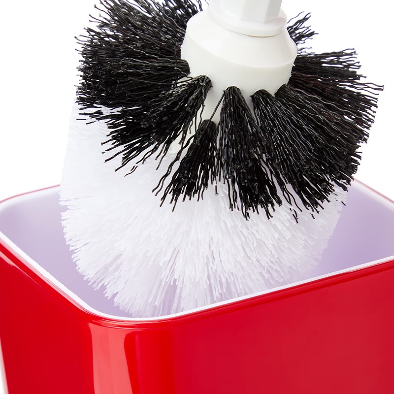 Kleine Wolke 5061459856 Easy WC-Bürstenhalter, mohnrot