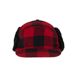 Brandit Lumberjack Winter Cap, Red/Black