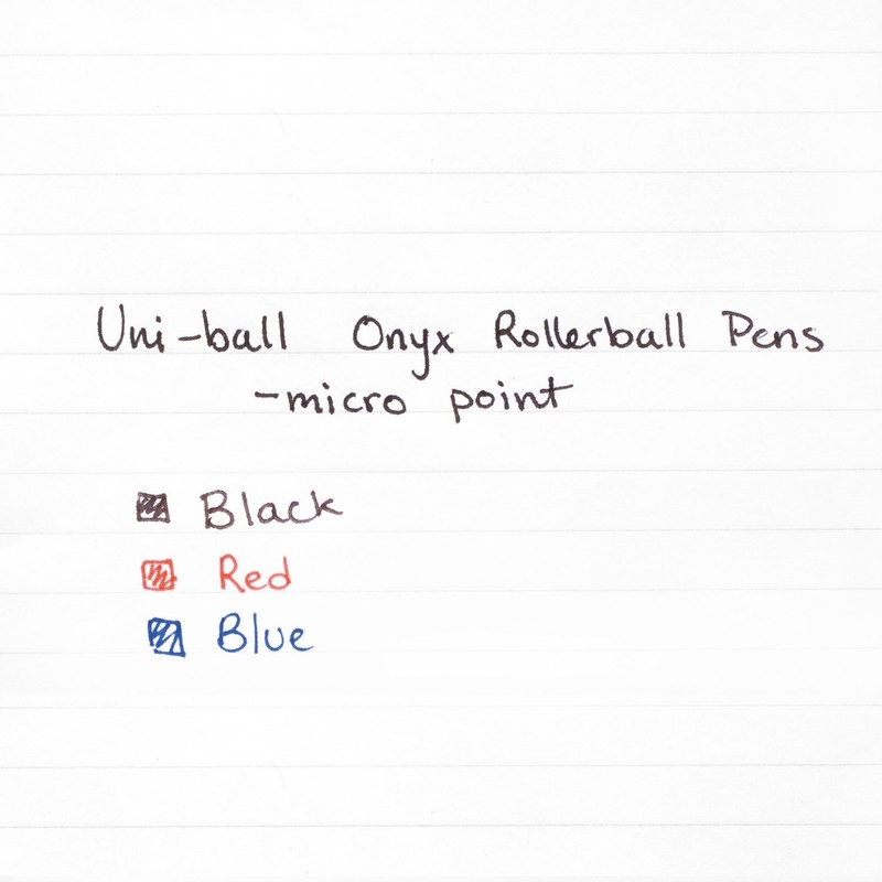 uni-ball 60042 Onyx Roller Ball Stick Dye-Based Pen Red Ink