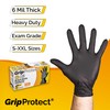 GripProtect 6 Mil Black Nitrile Exam Gloves | Heavy Duty