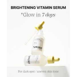 NOWATER 3% TXA Vitamin Serum for Face, Brightening Vitamin Serum for Dark Spots and Uneven Skin Tone (1.01 fl.oz)