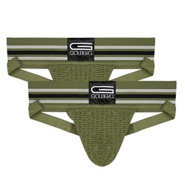 GOLBERG G Men’s Athletic Supporters (2 Pack) - Jock Strap Underwear - Extra Strength Elastic