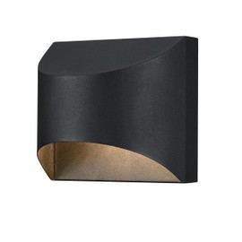 Westinghouse 6122800 Nardella Transitional One Light Dimmable LED Outdoor Wall Fixture, Textured Black Finish, Dark Sky Friendly