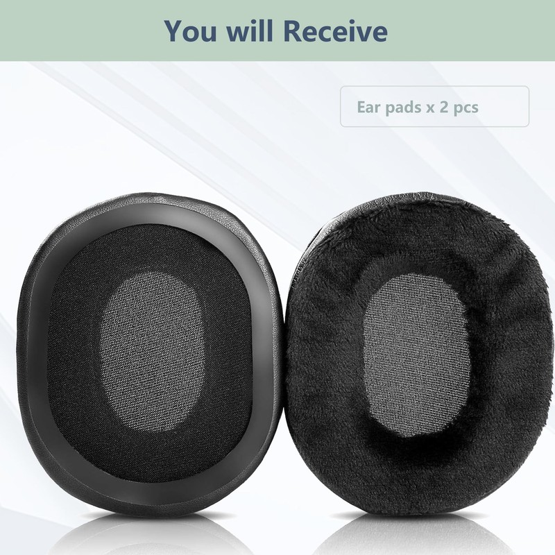 XRHTONG Soft Cloth Ear Pads Compatible with Sony MDR-7506 MDR-V6