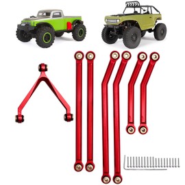 AllinRC High Clearance Links Set for Axial SCX24 Deadbolt AXI90081 (Red)