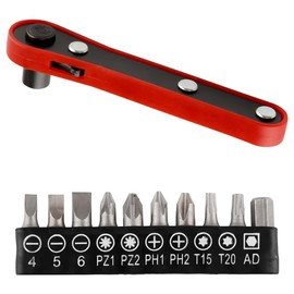 Lotsdonxia Ratchet Wrench Set Mini 36-Tooth L-Bend Screwdriver Ideal for Maintenance in Narrow Spaces and Crevices