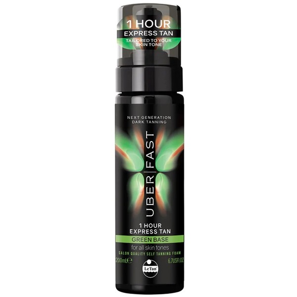 Le Tan Uber Fast 1 Hour Express Tanning Foam 200ml - Green Base