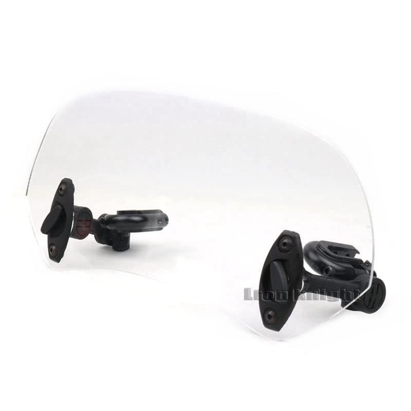 Dovhmoh Transparent Color, Universal Motorcycle Adjustable, Windscreen Extension, Windshield Spoiler,