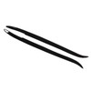 2 Pcs Headlight Eyebrow Glossy Black Trim Front Left Right