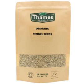 Organic Fennel Seeds 100g- Aromatic, Vitamin A, Vitamin C, No Additives, Preservatives, Raw, Vegan, GMO Free, Certified Organic - Thames Organic