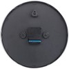 St. Leonhard Kitchen Clock Radio Silent: Modern Aluminium Radio Wall
