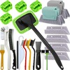 21Pcs Small Cleaning Brush for Car Glass & Gap Crevice