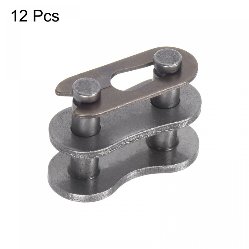 sourcing map 12Pcs #40 Chain Master Connector Link Roller, 1/2"