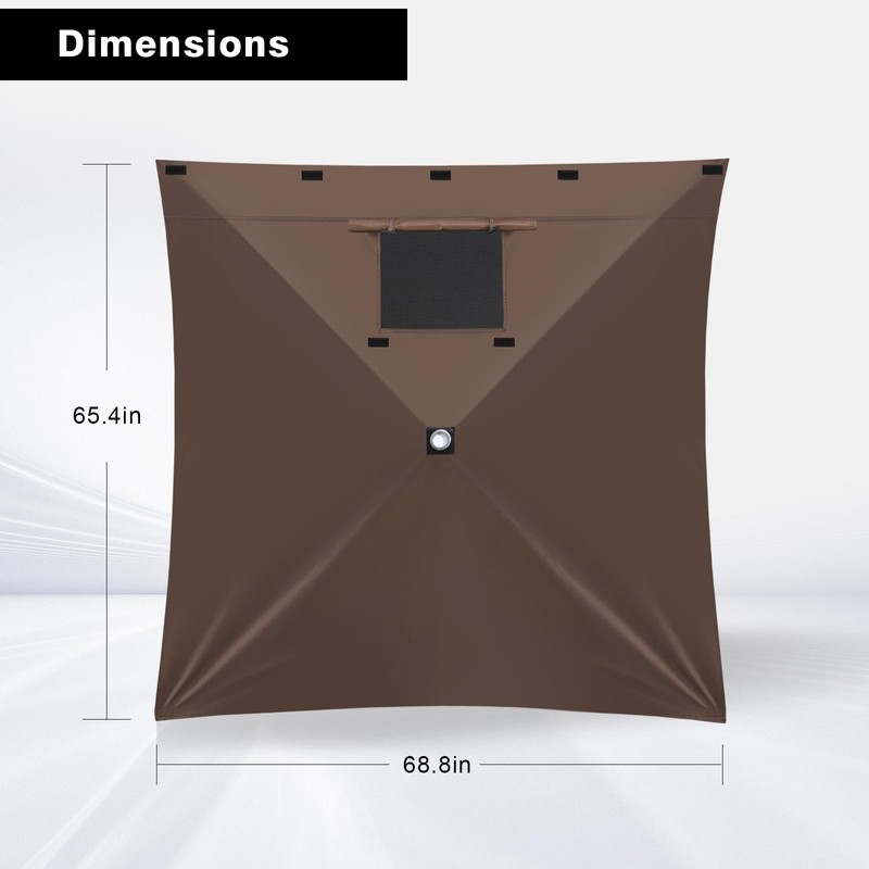 MASTERCANOPY Wind Screen Side Panel with Window for 12x12 Escape