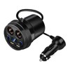 CENPEK 120W 12-24V Multifunction Car Charger, Dual USB Interface, Intelligent