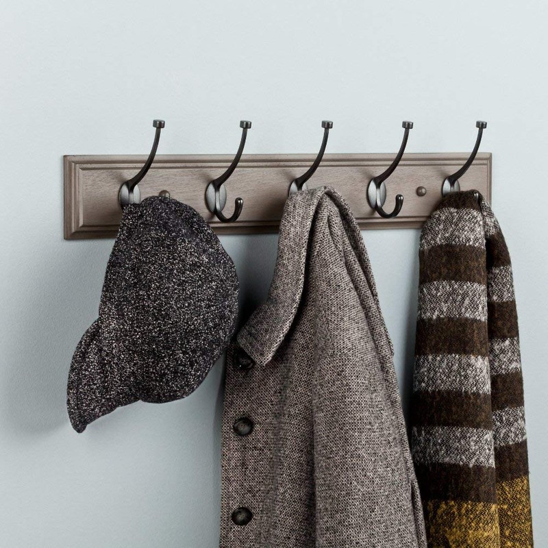 Franklin Brass Pilltop (1-Pack) 27" Coat Rack Wall Mount Driftwood