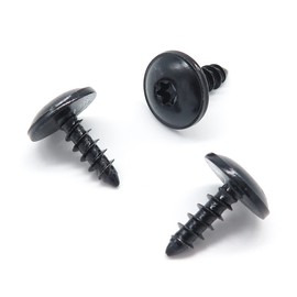 VVO Fasteners Black Metal Screws Air Intake Clips Compatible with Some Volkswagen Tiguan T-Roc (Pack of 10 Clips)