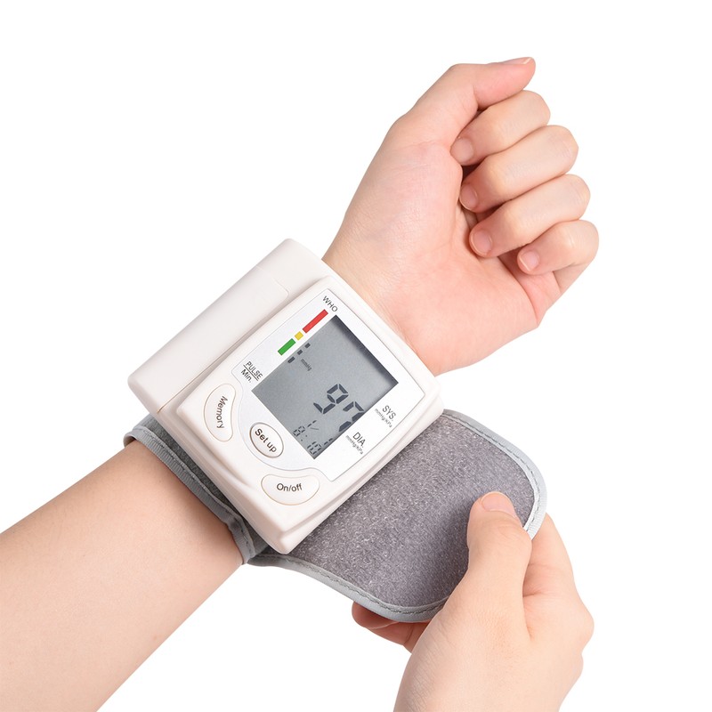 Automatic Digital LCD Wrist Cuff Blood Pressure Monitor Machine Measurement