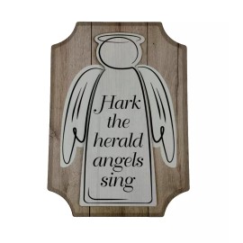 Holiday Time Hark the Herald Angels Sing 14 inch Hanging Wall Decor New